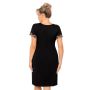 Camisón talla grande negro con encaje - Hana - 3